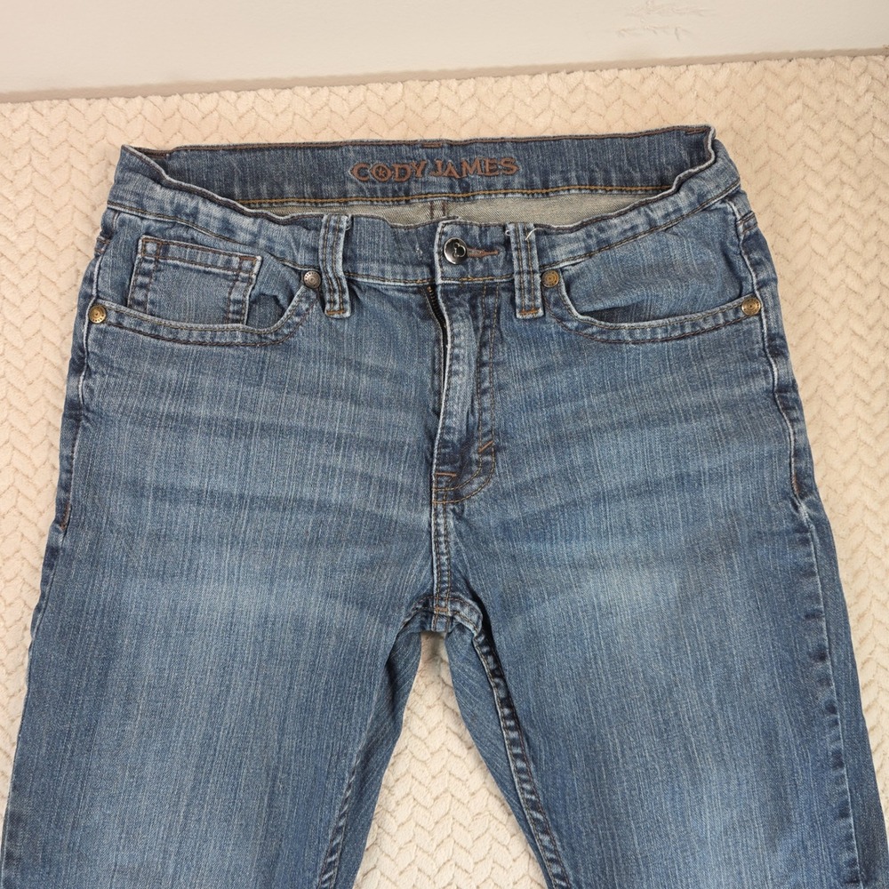 Cody James Mens 32x30 Medium Wash Straight Leg Stretch Denim Jeans Blue